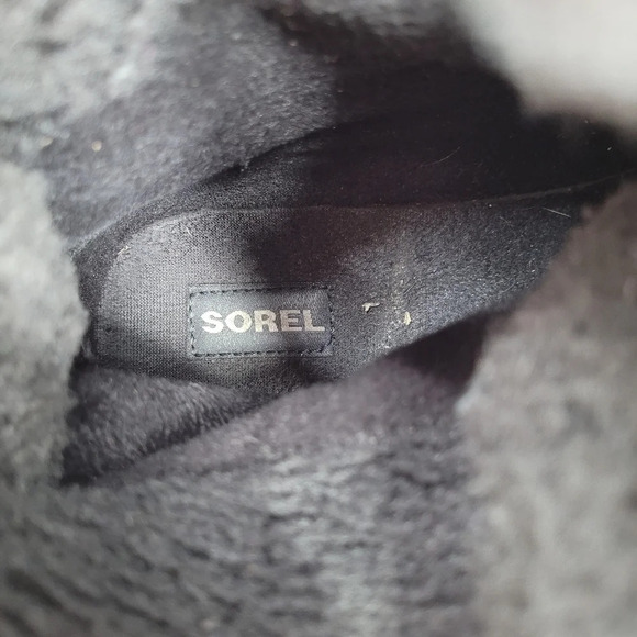 Sorel Tivoli black bumper red greed plaid rubber waterproof booties 10 - Picture 11 of 12